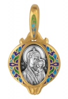 Казанская икона Божией Матери. Образок Aртикул 103.222 (Изделие выпускается разных цветов) 